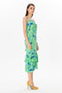 Single Strap Floral Pattern Midi Dress